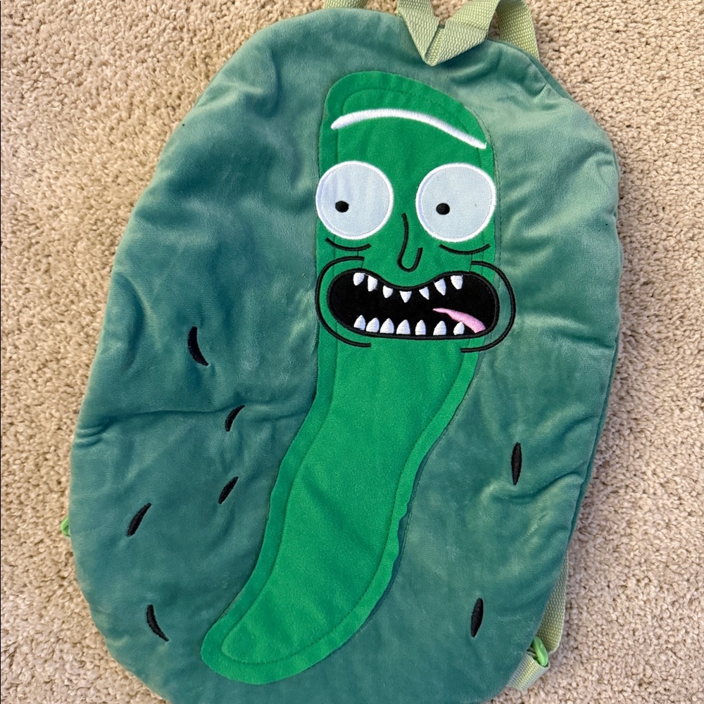 Pickle Rick Plush Backpack